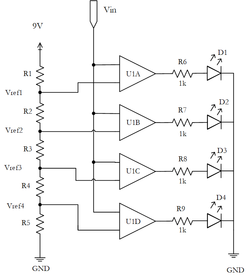 image of a circuit that uses op-amps