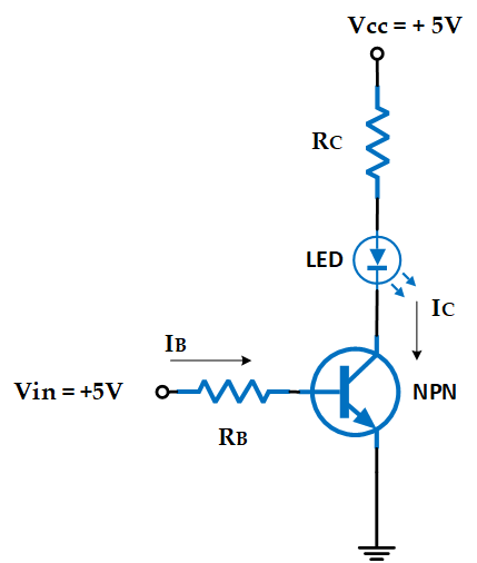 an image of transistor switch circuit